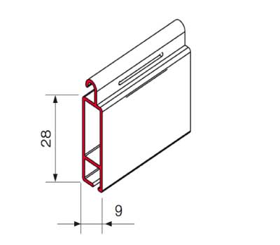 Tapparella in Alluminio Estruso ES 28